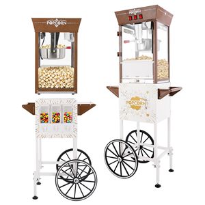 Macchina per Popcorn Commerciale da 12oz con Carrello, 3 Pulsanti di Controllo, Elettrica, 3 Contenitori per Caramelle e 3 Vaschette in Plastica - Product Image 2