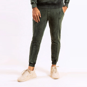 Pantalons délavés à l'acide pour hommes, design personnalisé, vente en gros, meilleure qualité, prix abordable, coupe ample, pour usage décontracté - Product Image 3