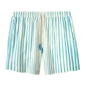 Shorts de bain pour hommes, séchage rapide, respirants, 100% coton, cordon de serrage, écologiques, shorts de plage, shorts de course - Product Image 1