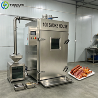 Four à poulet avec fumoir, four commercial à fumer la viande, four à fumer avec fonction cuisson et maintien au chaud