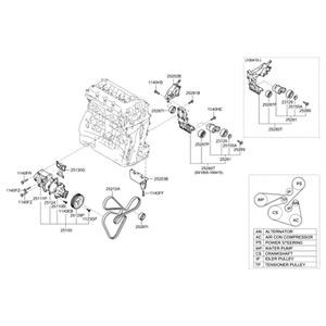 Grandeur/Azera Nouvelles pièces et accessoires pour voitures et camions 2528725000 - Product Image 2