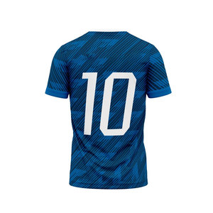 เสื้อฟุตบอลแบบซับลิเมชั่นย้อนยุค ระบายเหงื่อ แห้งเร็ว พิมพ์ชื่อผู้เล่นด้านหน้า ผ้าโพลีเอสเตอร์ ชุดฝึกซ้อมแบบสั้น - Product Image 4