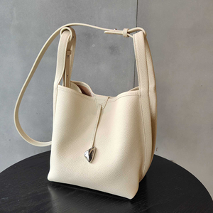 Bolso Tipo Cubo de Cuero, Bolso Tipo Cubo para Mujer, Bolso Tipo Cubo de Cuero Genuino, Bolso Tipo Cubo Premium - Product Image 2