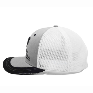 Full Customized 6 Panel Trucker <b>Hat</b> Embroidered Logo Mesh Back Curved Brim Cap for Casual Daily Wear - Product Image 3