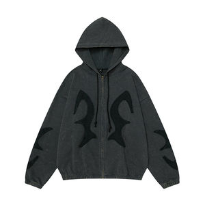 Sudaderas con capucha para hombre, con cremallera, forro polar, cálidas, informales, estilo urbano, juveniles, con impresión personalizada de alta calidad - Product Image 4