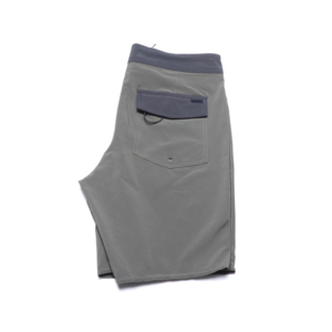 <b>Men's</b> Solid Color Drawstring Board Shorts Quick Dry Mid Waist Casual Swim <b>Trunks</b> with Pockets Gray Polyester - Product Image 3