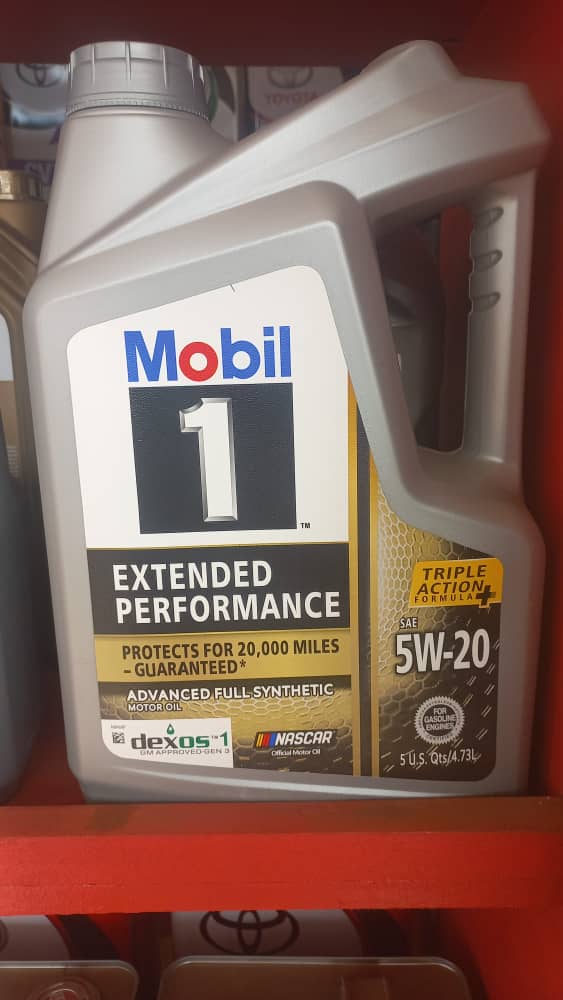 Mobil 1 5W-20 Full Synthetic Motor Oil Engine Lubricant for Passenger Cars Oil Parts Image 1