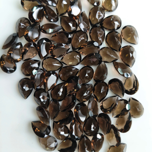 Natural Smoky Quartz 12x8MM Pear Cut Best Quality Loose Gemstone For Jewelry Making - Product Image 2
