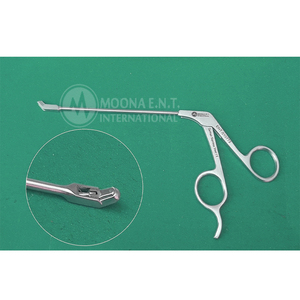 Ensemble d'instruments chirurgicaux FESS, forceps nasaux à coupe traversante, manuel, longueur de travail 12,5 cm, pointe à 45 degrés pour les procédures ORL - Product Image 2