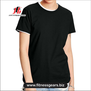 Women's slim fit O-Neck Polyester casual wear Breathable solid color Spring summer <b>T</b>-<b>Shirt</b> Knitted polyester <b>T</b>-<b>Shirt</b> - Product Image 1