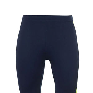 <b>Men's</b> <b>Compression</b> Leggings Full Length Dark Blue Elastic Waist Breathable Cotton Bamboo Fiber Athletic Workout <b>Tights</b> - Product Image 5