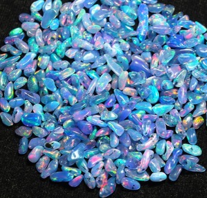 Opale violette polie brute, opale fumée traitée, opale naturelle d'Éthiopie Welo, pierre précieuse en vrac pour la fabrication de bijoux - Product Image 4