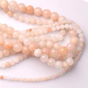 Perles lisses en aventurine rose naturelle, certifiées IGI, pour la fabrication de bijoux, bracelets, colliers, accessoires DIY - Product Image 2