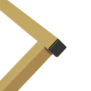 Tavolino Laterale in Finto Marmo per Soggiorno, Finitura Bianca e Oro - Product Image 4