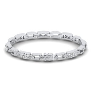 Bracelets REYES en argent sterling 925, design classique original, coupe ovale, 7,2 carats de moissanite, pour femmes, cadeau de mariage pour elle - Product Image 3