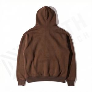 Vente en gros de sweats à capuche personnalisés avec logo brodé, marque privée, coton French Terry, coupe ample, haute qualité, vêtements d'hiver pour hommes - Product Image 2
