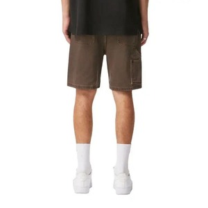 Shorts en jean imprimés pour hommes, coupe ample, collection été, haute qualité, méthode de tissage tricotée, coupe droite, taille mi-haute, imperméable - Product Image 2