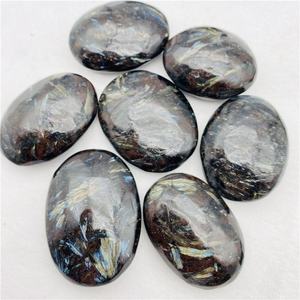 Pierre de paume en quartz astrophyllite naturelle polie, effet feu d'artifice, pour la guérison, vente en gros, produit phare - Product Image 2