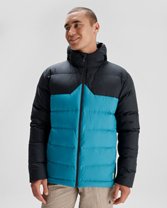 Custom <b>Men</b>’s Contrast Puffer <b>Jacket</b> For Winter Premium Outdoor Wear For <b>Men's</b> Windproof Zipper Closure Side Pockets <b>Men's</b> Coat - Product Image 1