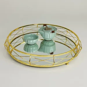 Contemporary Coffee Shop Eco-Friendly American Style <b>Ceramic</b> Serving Tray On-Glazed Vintage Look Safe Tabletop Stylish Plated - Product Image 6