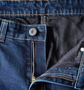 Custom Logo Front Breathable Motorcycle Riding Denim Jeans Polyester/Cotton Protective Biker Pants OEM ODM - Product Image 3