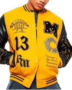 Customizable American Baseball Uniform for Men Winter <b>Fleece</b>-<b>Lined</b> Varsity <b>Jacket</b> with Embroidered Zipper Button Printed Logo - Product Image 2