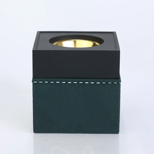 Quemador de incienso árabe AureoLuxe, soporte de incienso hecho a mano de madera y cuero premium con diseño decorativo multicolor. - Product Image 2