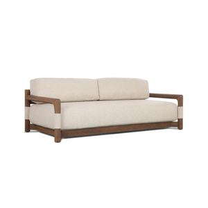 Canapé de salon extérieur en teck moderne, mobilier de luxe pour villas, hôtels et piscines - Product Image 1
