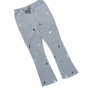 Nuevo conjunto de chándal personalizado de 2 piezas con pantalones acampanados para hombre, conjunto de dos piezas con top corto, pantalones acampanados y sudadera con capucha para hombre - Product Image 6