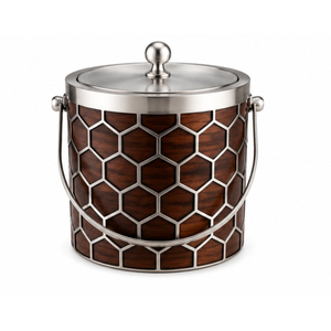 Seau à glace en bois avec logo personnalisé, doublure en acier inoxydable, refroidisseur à vin en bois et refroidisseur à champagne isotherme pour les fournitures de bar d'hôtel - Product Image 4