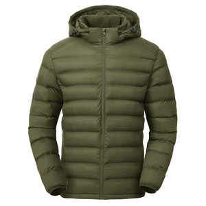 Chaqueta de Plumón para Hombre, Color Sólido, Transpirable, con Capucha, Nuevo Producto en Venta - Product Image 3