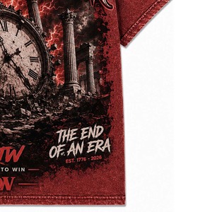 Camiseta Roja Estampada para Hombre ReadyToWin, Manga Corta, Cuello Redondo, Estilo Urbano, Corte Regular, Diseño de Patrón Tejido en Algodón - Product Image 4