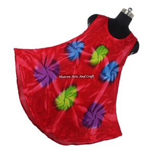 Vestido Tubo Tie Dye de Último Diseño y Cómodo para Mujer, Vestido Tipo Paraguas con Diseño Colorido Tie Dye, Vestido de Rayón Tie Dye - Product Image 5