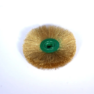 Brosse à fil métallique en laiton durable pour meuleuse, perceuse, nettoyage de métaux, polissage, élimination de la rouille, brosse abrasive - Product Image 1