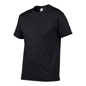 2025 Nueva colección de camiseta con logotipo personalizado para hombre 100% algodón negro Casual secado rápido y transpirable - Product Image 2
