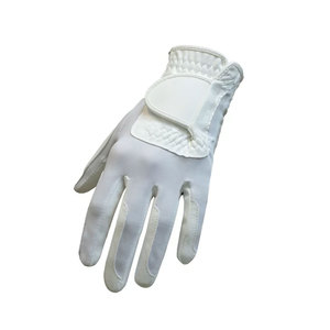 Gant de golf blanc de qualité supérieure pour femme, conçu pour les droitiers, offrant une adhérence et un confort supérieurs pour des performances optimales. - Product Image 1