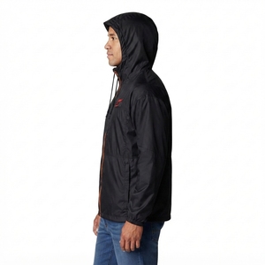 Men's Stand Collar Windproof Windbreaker <b>Jacket</b> Black Orange Zipper Casual Autumn Wear Windbreaker <b>jacket</b> for Men With OEM - Product Image 3