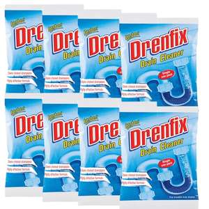 Drenfix - Desatascador de Tuberías Ecológico y Potente con 80% de Polvo de Ingredientes Activos para Eliminar Obstrucciones en el Baño - Product Image 1