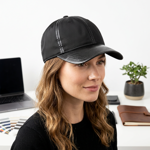 Casquette Trucker Unisexe Noire en Maille, 6 Panneaux, Réglable, Respirante, Imperméable, Chapeau Décontracté pour Adultes, Utilisation Quatre Saisons - Product Image 3