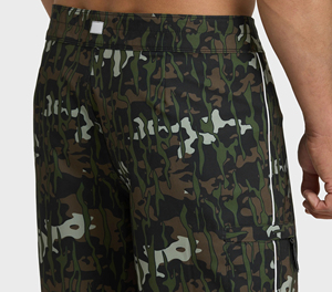 Premium Custom Solid Front Logo Casual Surf Trunks <b>Men's</b> Mid Waist Quick Dry Board <b>Shorts</b> with Drawstring Closure - Product Image 6