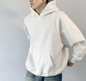 เสื้อฮู้ดดี้ผ้าเทอร์รี่คอตตอนทรงโอเวอร์ไซส์มินิมอลคุณภาพสูงสำหรับผู้ชายและผู้หญิง รุ่นใหม่ - Product Image 4