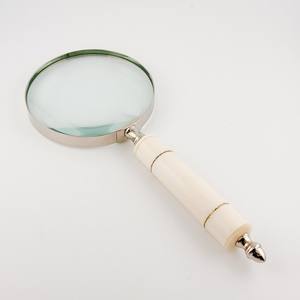 Lupa de Mano de Latón con Lente Transparente para Leer Libros, Periódicos, Mapas, Letras Pequeñas, Monedas, Sellos, Manualidades, Herramienta de Inspección - Product Image 5