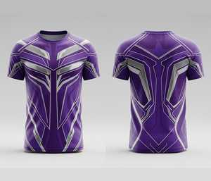 Custom Printed Sublimation T-Shirts | <b>Men</b> Women Youth Sizes | Lightweight Quick Dry Training Sportswear Wholesale - Product Image 3