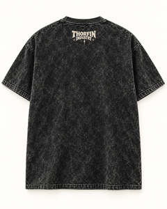 ฉันยินดีที่ได้เห็นเสื้อยืดคอตตอนวินเทจทรงโอเวอร์ไซส์ของ Thorfin Industry สำหรับผู้ชาย แขนสั้น คอกลม พิมพ์ลาย ราคาขายส่ง - Product Image 3