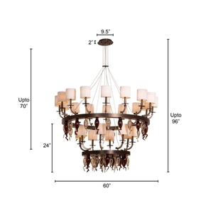 Luminaire suspendu LED moderne pour intérieur, personnalisation OEM, éclairage minimaliste nordique de luxe, motif découpé au laser - Product Image 5