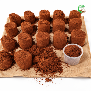 Bloque de fibra de coco Cocopeat de 5 kg, sustrato de fibra de coco para horticultura e invernaderos, exportador a granel de fibra de coco de la India - Product Image 5