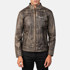 Custom Fashion <b>Genuine</b> <b>Leather</b> <b>Jacket</b> for Men Solid Color Luxury Classic Design High Quality Professional <b>Jacket</b> for Men - Product Image 4