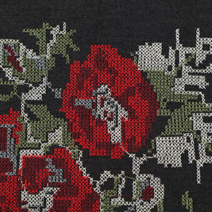 Custom <b>Embroidered</b> Denim Fabric with African Print for Abaya Kaftan Garment and Fashion Wear OEM - Product Image 6