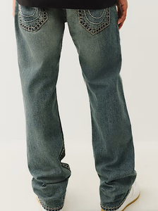Jeans de Mezclilla para Hombre, Corte Recto, Holgados, Transpirables, Lavado a la Piedra, Estilo Casual, Algodón de Peso Medio, para Otoño - Product Image 3