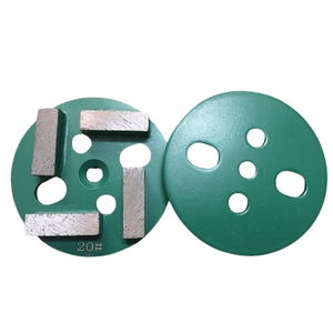 Disque d'affûtage diamanté 4 segments haute dureté 100mm pour le polissage des sols en béton OEM personnalisable pour la plupart des meuleuses de sols compatibles - Product Image 1